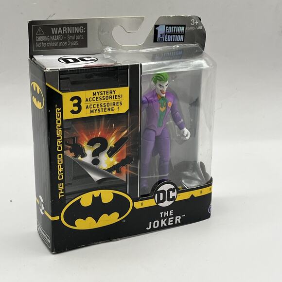 DC Comics Joker The Caped Crusader 4" Action Figure 1st Editions Spin Master - Picture 11 of 11